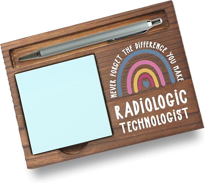 Radiologic Technologist Appreciation Gifts Note Pad Holder Desk Organizer, Thank You Gift for X-ray and Imaging Professionals, Rad Tech Week, Graduation Birthday or Christmas PB010