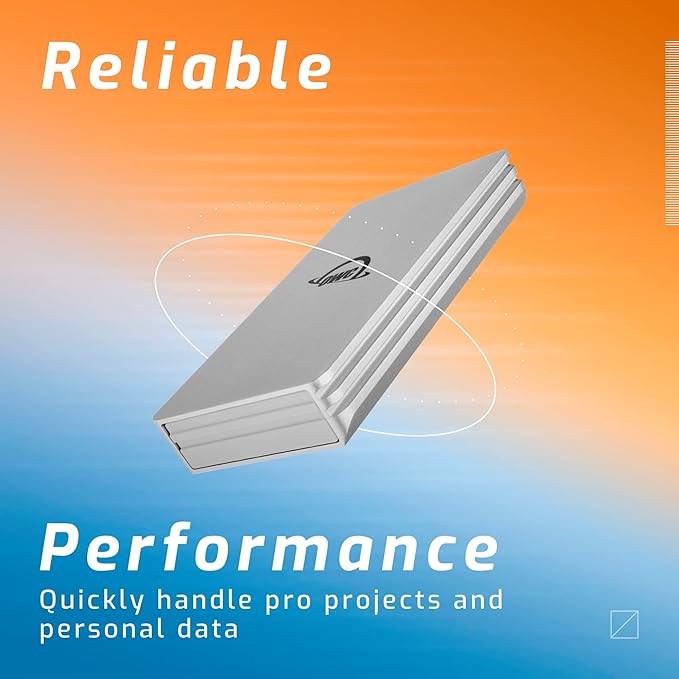 OWC 1TB Envoy Single Ultra Portable Aluminum Bus Powered 10G/s USB-C Thunderbolt Compatible External NVMe SSD Drive