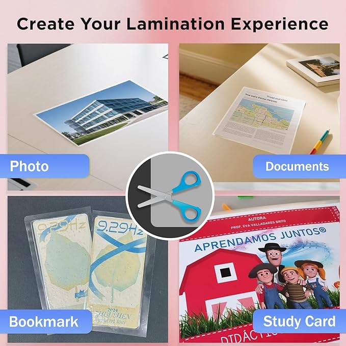 Matte Laminating Sheets 9 x 11.5 Inches, 3 Mil Thick, 100 Pack,Clear Anti-Glare 8.5 x 11 Matte Thermal Laminating Pouches for Letter Size (100)