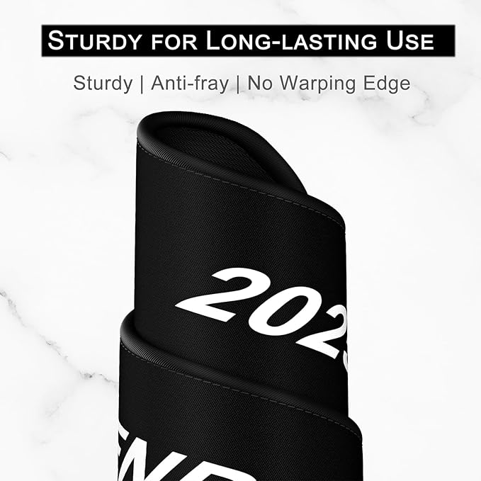 2026 Calendar Mouse Pad, Square New Year 2026 Mousepad 10.2 x 8.3 Inch, Stitched Edge Anti-Slip Waterproof Rubber Computer Mat for Office, Gaming, Laptop, New Year Office Supplies Gift, Black