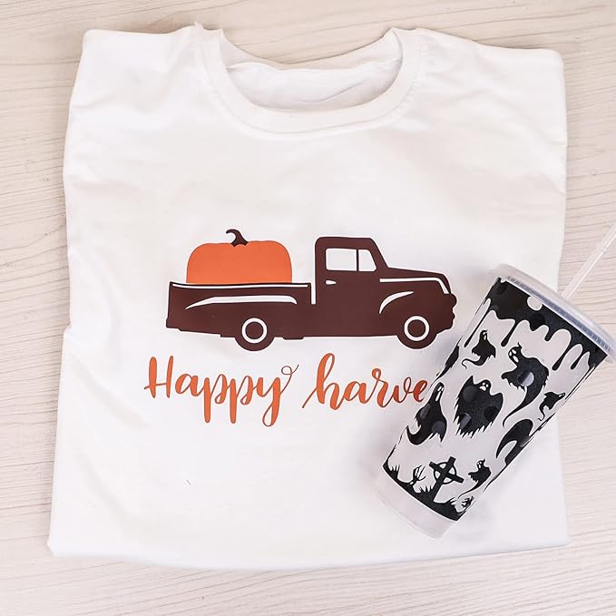 VINYL FROG Heat Transfer Vinyl Roll HTV Vinyl - 12" x5ft Brown Iron on Vinyl for T-Shirts, Heat Press Vinyl for DIY Craft Designs (Brown)