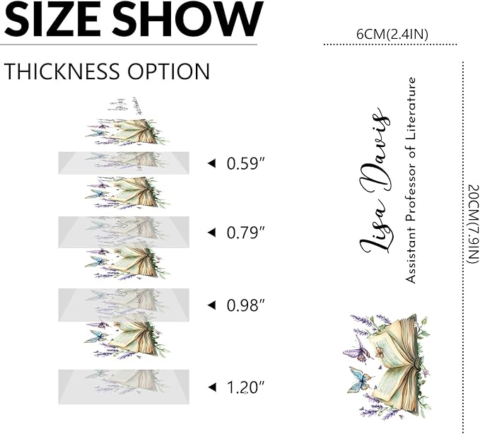 Teacher Desk Name Plate Personalized, Custom Name Plate for Desk, Acrylic Desktop Accessories, Office Gift & Decor for Women Men, Teacher Nurse Boss Employee Appreciation Gifts