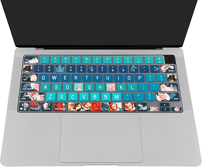 Keyboard Cover Skin for 2021-2024 MacBook Pro 14/16 (A2442 A2485 A3112 A3401 A3403 A2992 A2779 A2780 A2991 A2918 M1/M2/M3 M4) & MacBook Air 13.6''/15'' (A2681 A3113 A2941 A3114),Rose