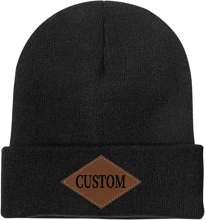 Custom Beanie for Men Women Bulk Custom Winter Hat Beanies with Logo Text Image Personalized Knit Hats Gifts for Business
