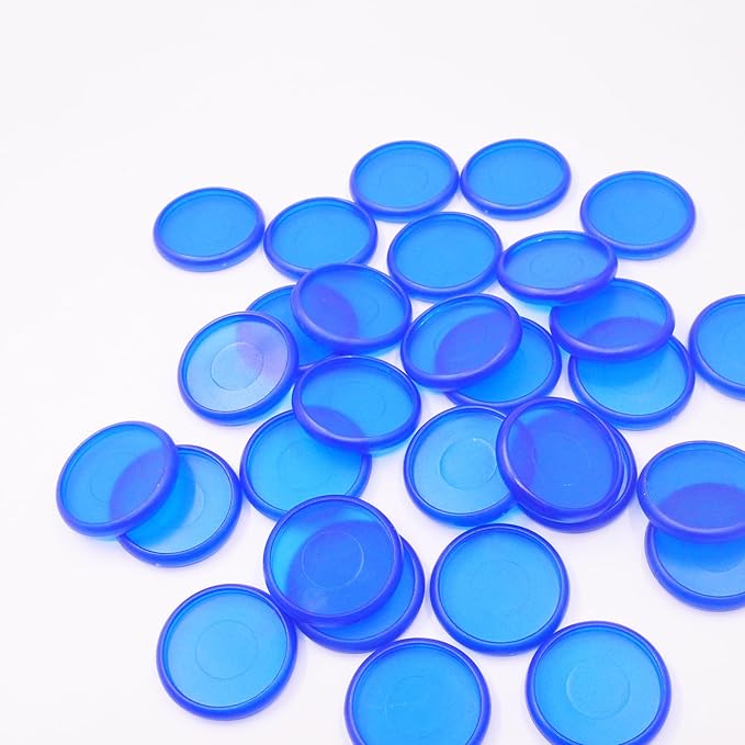 100pcs Discbound Notebook Discs DIY Planner Accessories fits for Tul,Levenger,Arc,Happy Planner,Talia(Transparent Blue,1.1inch/28mm)
