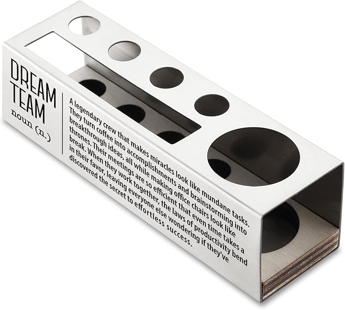 Dream Team Definition, Team Building Gifts, Fun Office Gifts for Team, Team Gifts for Employees, Co Worker, Stainless Steel Pen Pencil Holders WCC58