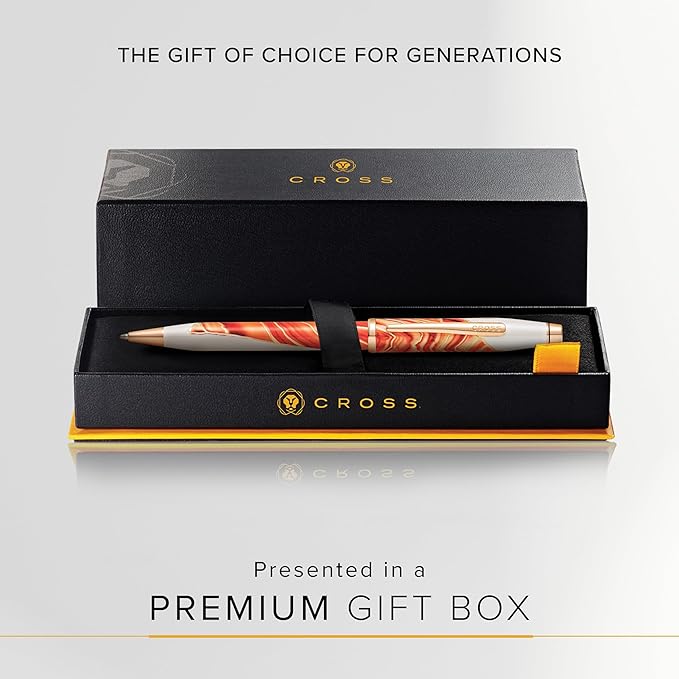 Cross Wanderlust Refillable Ballpoint Pen Presented in a Luxury Gift Box - Medium Point, Black Ink,