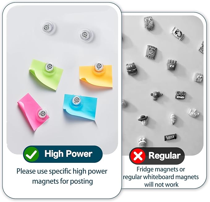 J&J worldwide Magnetic Glass Whiteboard 8' x 4', 96 x 48 Inches Large Frameless White Boards for Walls, Large Dry Erase Board for Office, Home, School