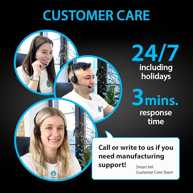 Smart Ink Compatible 206A Toner Cartridge Replacement for HP 206A Toner Cartridges (1 Black Pack) 206X with Chip to use with Color Laserjet Pro MFP M283fdw M283cdw Laserjet Pro M255dw M255nw