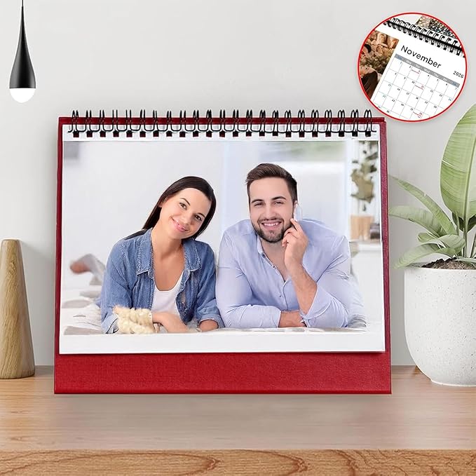 Custom Photo Wall Calendar 2026 - Personalized Family & Office Photo, Print Your 13 Memories Custom - Perfect for Parties, Birthdays & Christmas Gifts (Calendar 8.3'' x 6.7'', 2 x Calendars)