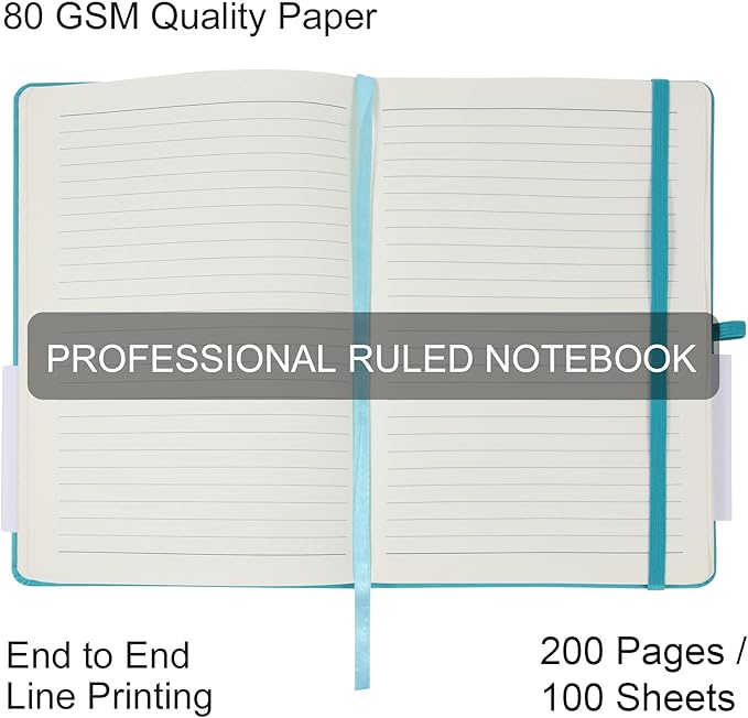 20 Pack Journals for Writing College Ruled Notebooks Journal in Bulk, Hardcover Notebooks (200Pages) for Note Talking, Lined Bullet Journals for Home School Office, 5.7"x8.4", Grey