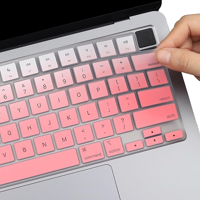 2 Pack Keyboard Cover for MacBook Pro 14" 16" M4 M3 M2 M1 Pro/Max 2023-2021 A2442 A2779 A2918 A2992 A2485 A2780 A2991, 2024-2023 MacBook Air M3 M2 13.6" 15.3" A2941 A3114 A2681 A3113, US Layout-OP