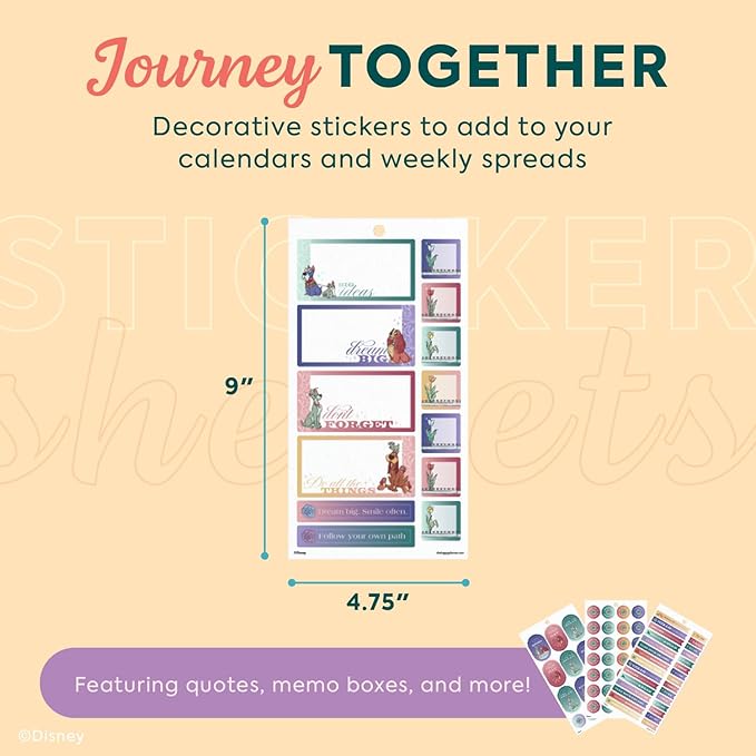 Happy Planner Disney 30-Sheet Easy-Peel Sticker Pack for Calendars and Journals, Jazz Cats