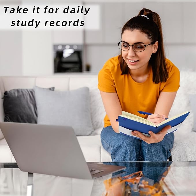 Coopay 12 Pack A5 Journal Notebook with 12 Pens Bulk Classic Ruled Hardcover Leather Journal Set with Pen Holder for Men Women Writing, Office, Home, School, College, Business, 8.3” x 5.5” (6 Colors)