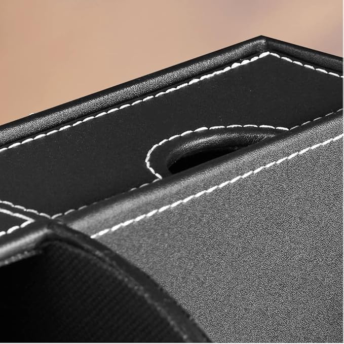 Desk Organizer, PU Leather Desktop Organizers and Accessories, Office Supplies Multi-Functional Caddy Storage with 6 Compartments and 1 Drawer, Workspace Organizer for Office Home School Classroom