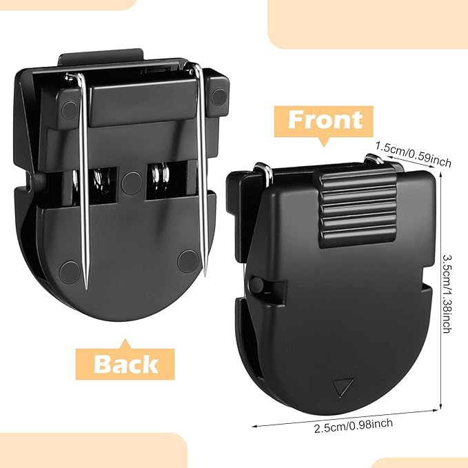 15 Pcs Cubicle Clips Fabric Panel Cubicle Accessories Fabric Partition Panel Wall Clip Office Photos Wall for Notes Memos Standard Size, 40-Sheet Capacity (Black)