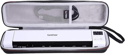 LTGEM Hard Case for Brother DS-640 / DS-740D / DS-940DW / DS-720D & Itari & HP Small USB & Canon imageFORMULA P-208II Document Scanner - Protective Carrying Storage Bag