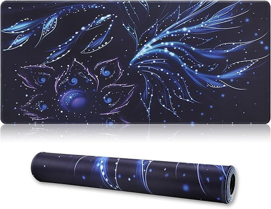 XXL Gaming Mouse Pad 35.4x15.7 Professional Large Mouse Pad & Computer Game Mouse Mat-90x40 Flowershape