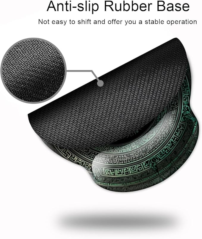 Ergonomic Mouse Pad with Wrist Support,Mouse Pad with Wrist Rest,Relieve Wrist Pain Mousepad Non-Slip Rubber Base,Mouse Pads for Desk,Computers,Laptop,Office,Home,Accessories Rug