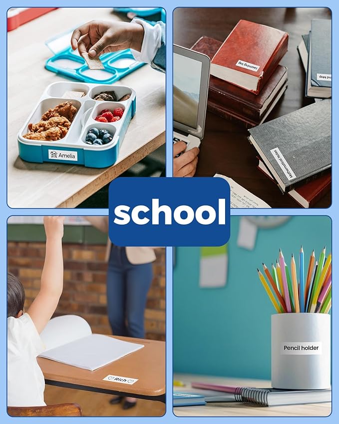 Label KINGDOM TZe-251 24mm Label Maker Tape Compatible with Brother P-Touch TZ 251, 24mm 0.94" Laminated Tz Tape for PT-D600 PT-D610BT PT-P700 PT-P710BT, 5 Pack