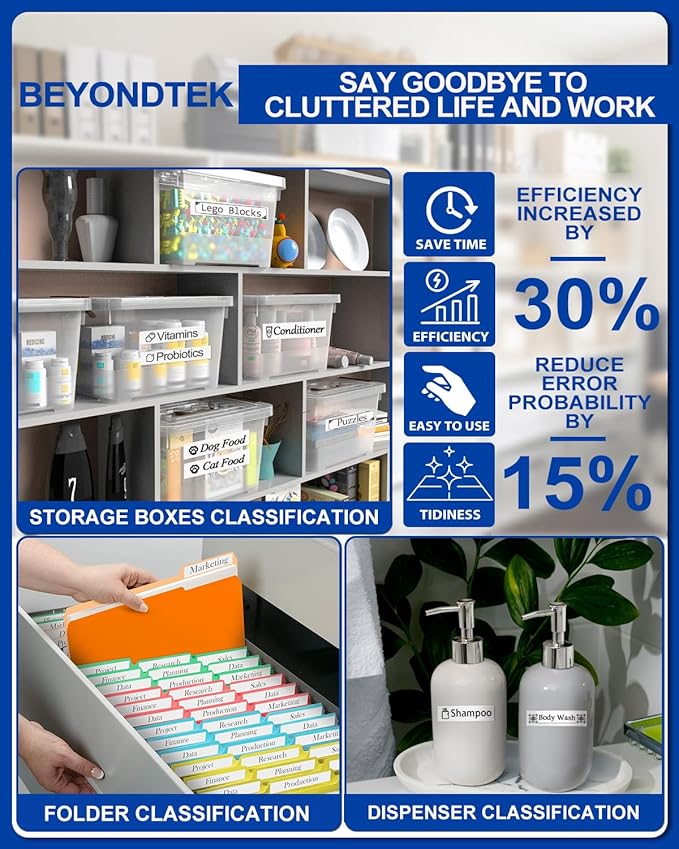 Tze-231 Tzc-231 Work with Brother P Touch Tape Refill PTH110 D210 D220 Tape Refill 12mm 0.47 Laminated White TZ-231 Compatible for Brother Cube H103w 1180 1280 1890 2040,Black on White 8m 26.2ft