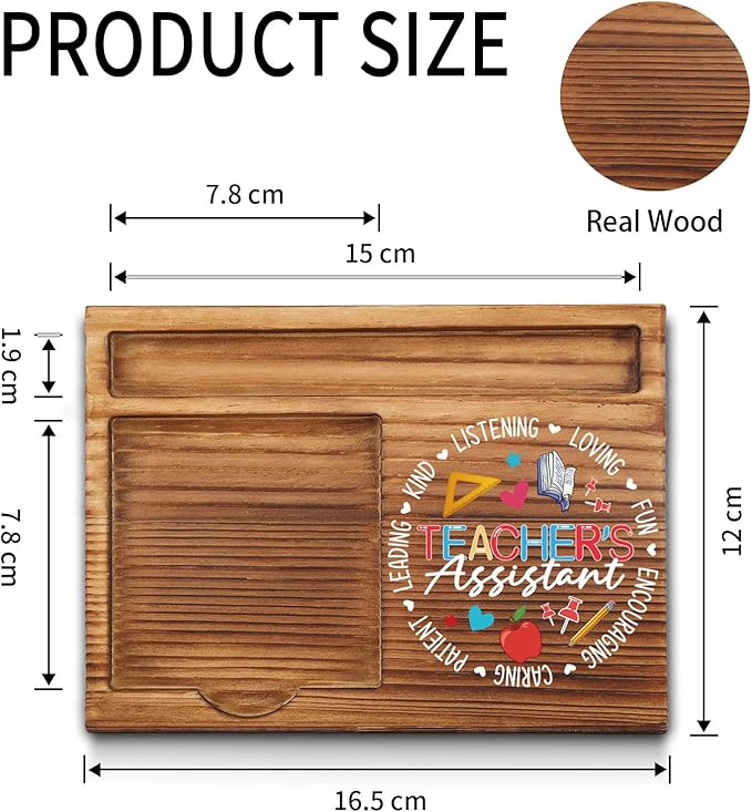 Teacher Assistant Appreciation Gifts, Teacher Assistant Gifts, Thank You Teacher Assistant Gifts, Teacher Assistant Office Decor, Teacher Assistant Desk Self-Stick Note Pad Holders GAA5