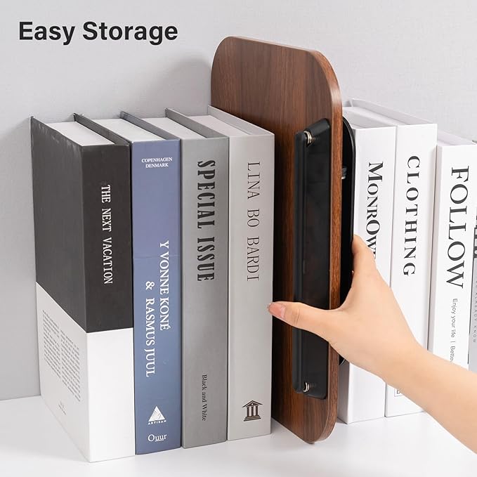Book Stand for Reading, Adjustable Book Holder with 360° Rotating Base & Elastic Page Clips, Foldable Cookbook Stand for Office, Kitchen, School Textbook, Recipe, Magazine,Tablet