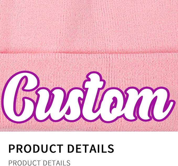 Custom Beanie with Photo Text Logo Design Your Own Personalized Knitted Hats Customized Beanie Custom Hats for Men Women