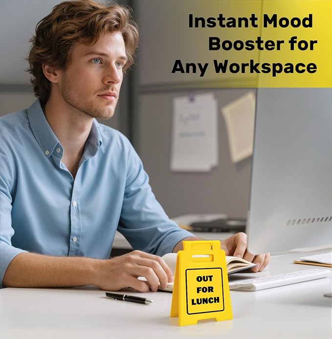 Office Desk Accessories for Work (OUT FOR LUNCH)