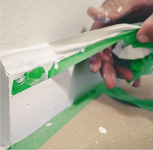 LAUCO DINOGREN High Performance Masking Tape for Car Paint, Heat & Water Resistant, Multi-Purpose Green (1 in (36 Rolls))