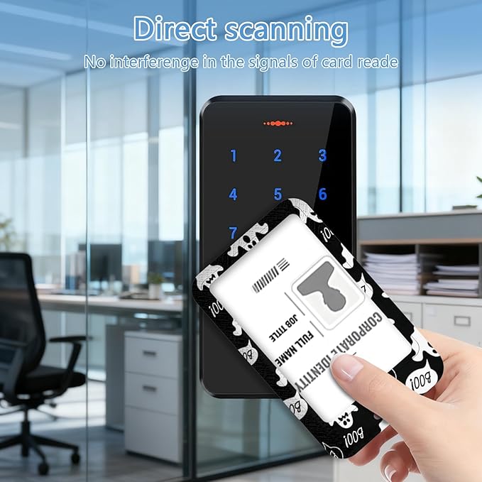 Halloween Badge Holder Reel Lanyard,Ghost ID Card Badge Holder Retractable Name Tag Clips for Doctor Nurse Teacher Office Student