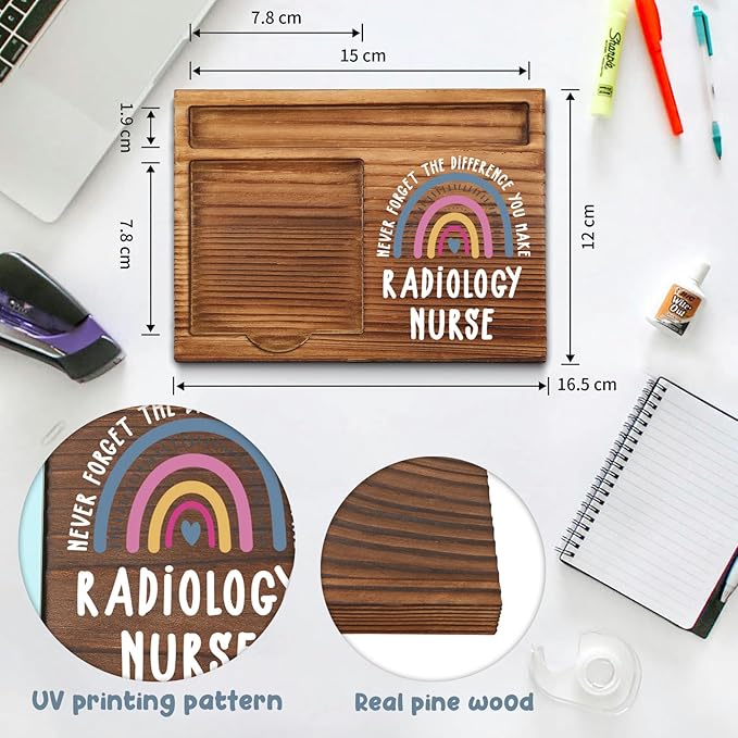 Radiology Nurse Gifts Sticky Note Holder, Thank You Gift for Radiology Nursing Staff, Imaging Nurses, or Hospital Team, Healthcare Appreciation Week, Graduation or Holiday Recognition PB031