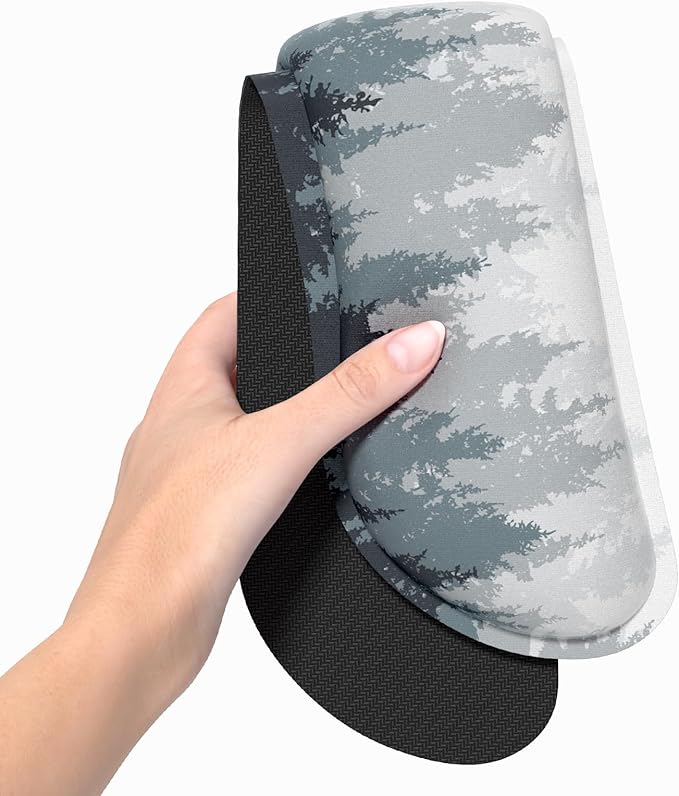 Dapesuom Enlarge Keyboard Wrist Rest, Memory Foam Wrist Cushion for Desk Mats Support, Typing Pain Relief Keyboard Mouse Pad Rests Set with Non-Slip Base for Gaming Laptop Computer, Watercolor Forest