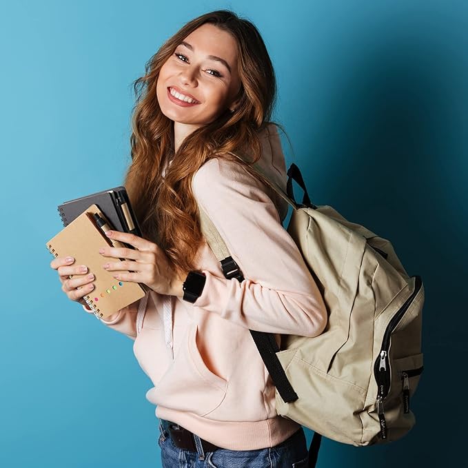 15 Pack Spiral Notebook Steno Pads Notepad with Pen in Holder Sticky Notes and Page Marker Colored Index Tabs Small Pocket Notebooks for Office School Supplies, 4.7 x 5.9 Inch