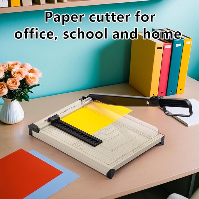 WORKLION Guillotine Paper Cutter A4 – Heavy Duty Paper Trimmer with Safety Guard,15 Sheets Capacity, Precision Guillotine Cutter for Cutting Paper, Card,Photos,Vinyl and More with Ease.