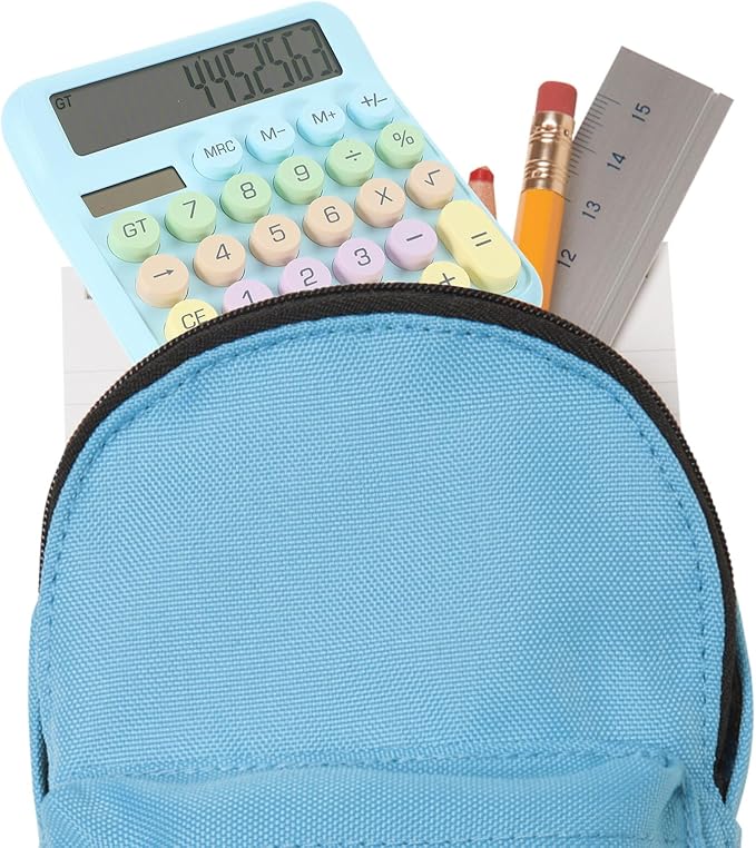 STOBAZA Pocket Calculator Mechanical Keyboard Design Lightweight Portable Electronic Calculator for Office School Math and Physics for Students and Professionals