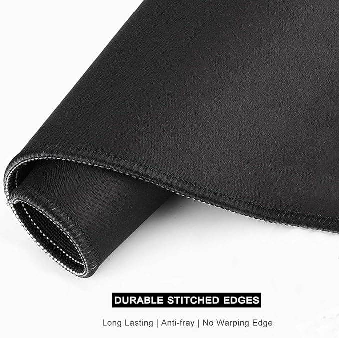 Auhoahsil Mouse Pad, 12 x 10 in Galaxy Theme Computer Mouse Pad for Desk, Premium-Textured Non-Slip Rubber Stitched Edges Waterproof Square Mouse Mat for Gaming Work Wireless Mice, Purple