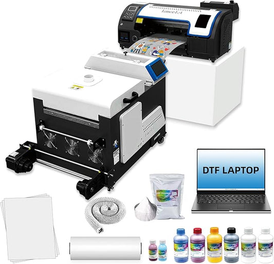Lancelot Auto-Maintenance M1630 Pro-DTF Printer Machine-Doubled Speed Over L1800 with Auto-Powder Shaker Dryer,White Ink Circulation & Auto-Film Cutter,DTF Printer Bundle for T Shirt Printing