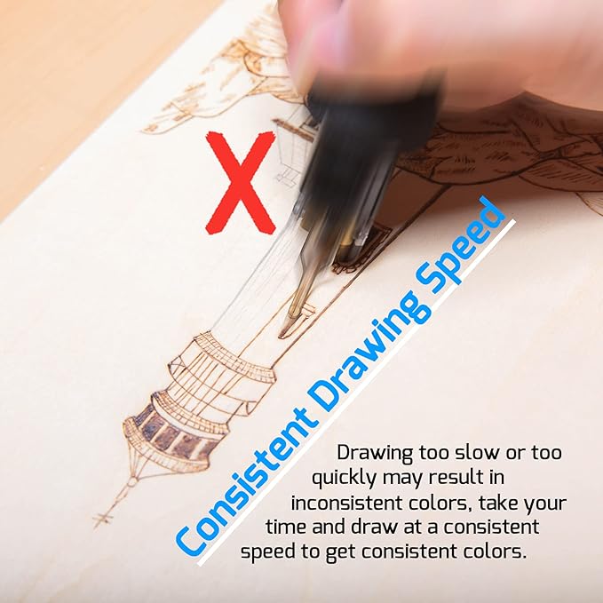 WEP 939D-II 2-IN-1 Wood Burning Kit 86-IN-1 with 51 Solid Points and 20 Wire Nibs Wood Burner with 2 Letter Number Stencils, 2 Unfinished Wood, 1 Pen Holder, Burning Tool