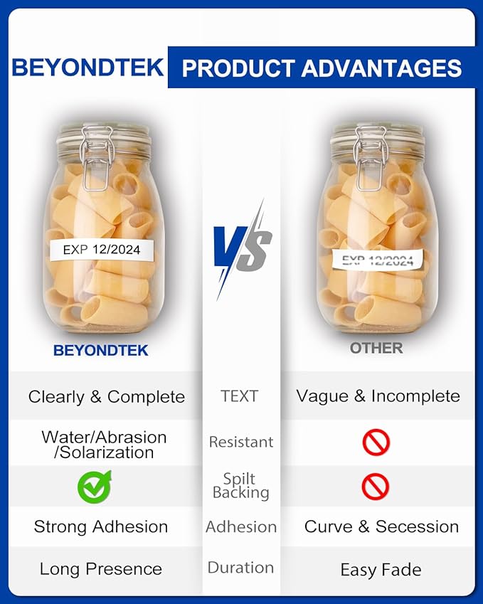 Tze-221 TZe221 Compatible for Brother P Touch TZ Tape 9mm 0.35 Laminated White Tape TZ-221 Label Tape for Brother Ptouch Label Maker PT-D200 PT-D400 PT-D600 PT-H110, Black on White, 6-Pack