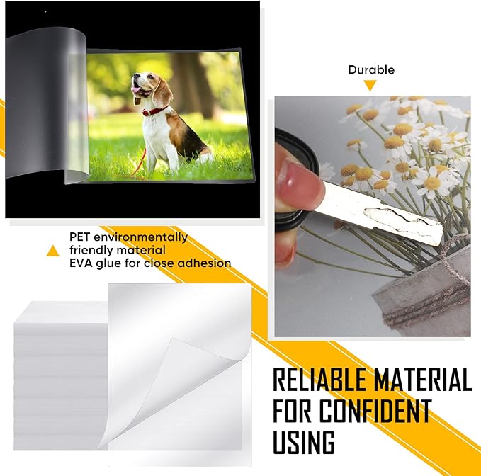 Sherr 200 Pack 10 Mil Laminating Pouches Thermal Laminating Sheets Letter Size 9 x 11.5 Inch Clear Plastic Paper Hot Glossy Sheets Office Supplies
