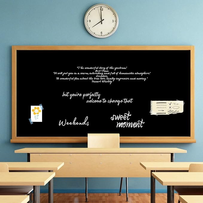 Vanhench 36" x 2400" (200') Black Wrapping Paper for Halloween/Birthday/Gifts/Bouquet Flower/Crafts, Black Construction Art Paper for Poster Bulletin Board