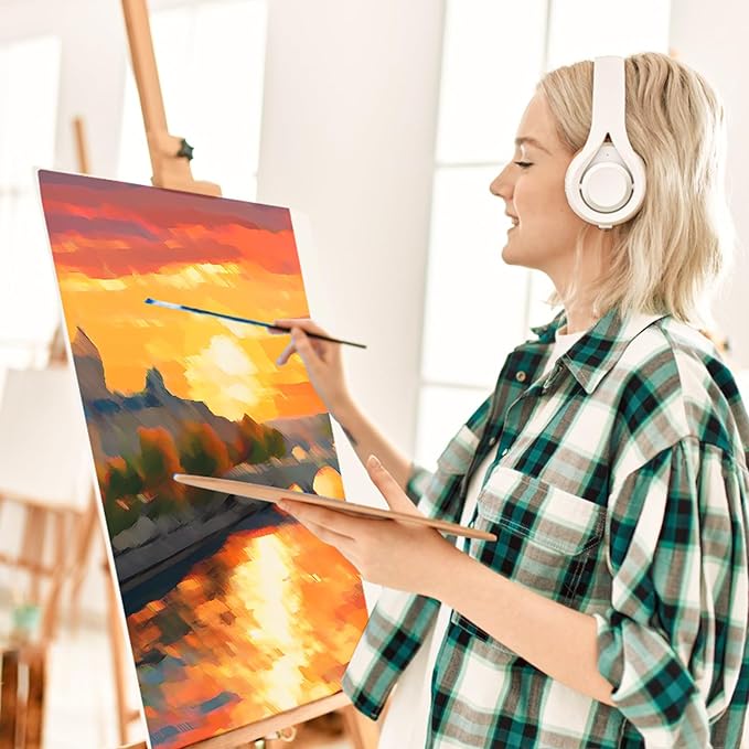 ESRICH Canvas Boards for Painting 8x10, 240 Pack Canvases for Painting Cotton Primed Acid Free Blank Canvas Panels for Oil Paint, Watercolor, Acrylic Paint, Gouache and Tempera.