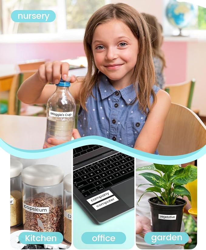 Replacement for P Touch Label Tape 12mm 0.47 Laminated White TZe-231 Compatible with Brother Label Maker Refills TZe231 TZ231 for PT-D200 PT-D210 H110 1280 2030, ½”(0.47”) x 26.2 ft. (8m), 20-Pack