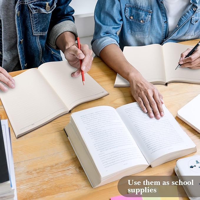 SATINIOR 5 Pack A4 Notebooks Large Journal 360 Pages Leather Softcover Hardcover Notebooks Thick Paper Lined Notepad for Office School Business Note Taking Writing, 8.5'' x 11''(Multicolor)