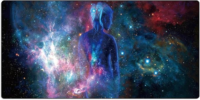 XXL Professional Large Mouse Pad & Computer Game Mouse Mat (35.4x15.7x0.1IN, Sky Girl)