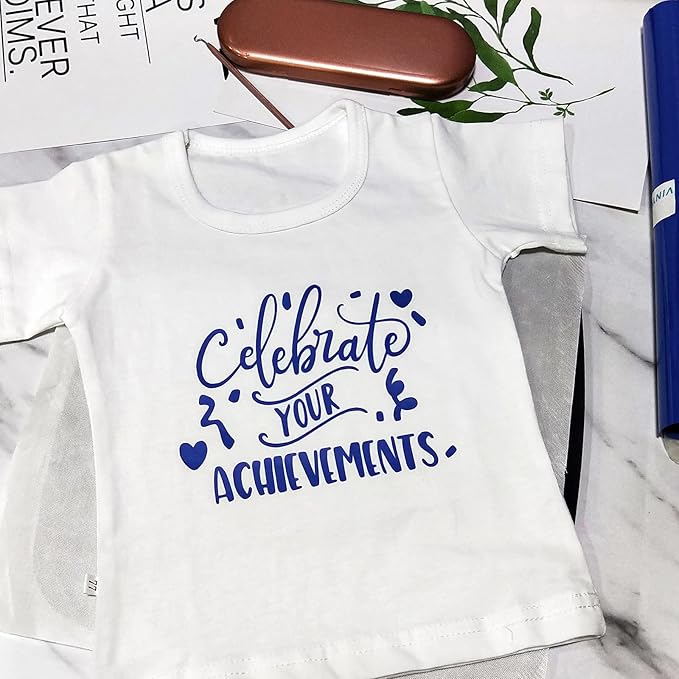 VINYL FROG Heat Transfer Vinyl Roll HTV Vinyl - 12" x5ft Royal Blue Iron on Vinyl for T-Shirts, Heat Press Vinyl for DIY Craft Designs (Royal Blue)