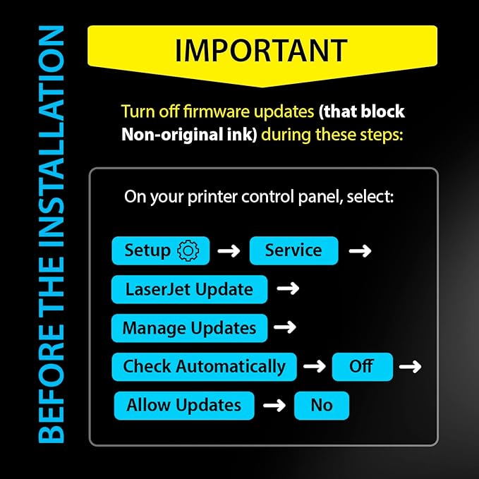 Smart Ink Compatible 206A Toner Cartridge Replacement for HP 206A Toner Cartridges (1 Black Pack) 206X with Chip to use with Color Laserjet Pro MFP M283fdw M283cdw Laserjet Pro M255dw M255nw