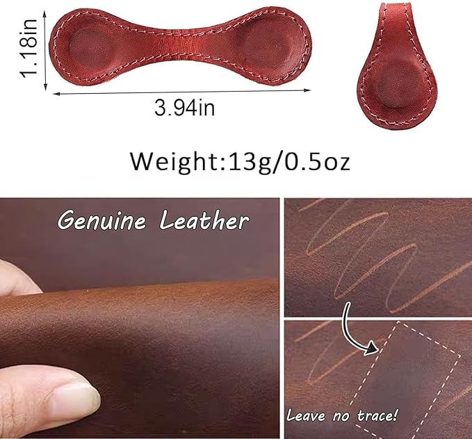 Artlaza Personalized Magnetic Leather Bookmark, 26 Letters Custom Leather Bookmarks, Handmade, Leather Magnetic Bookmark for Book Lovers Readers Women Kid(Black，D）