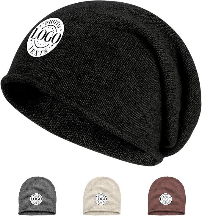 Custom Beanie for Men Women Bulk Custom Winter Hat Beanies with Logo Text Image Personalized Knit Hats Gifts for Business